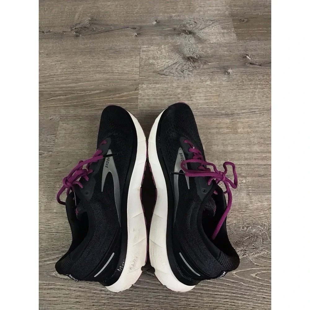 Brooks Trace Shoes Womens Size 11 B Black Purple Running Sneakers 1203511B021